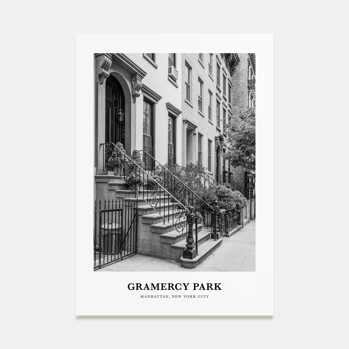 Gramercy Park Portrait B&W Poster