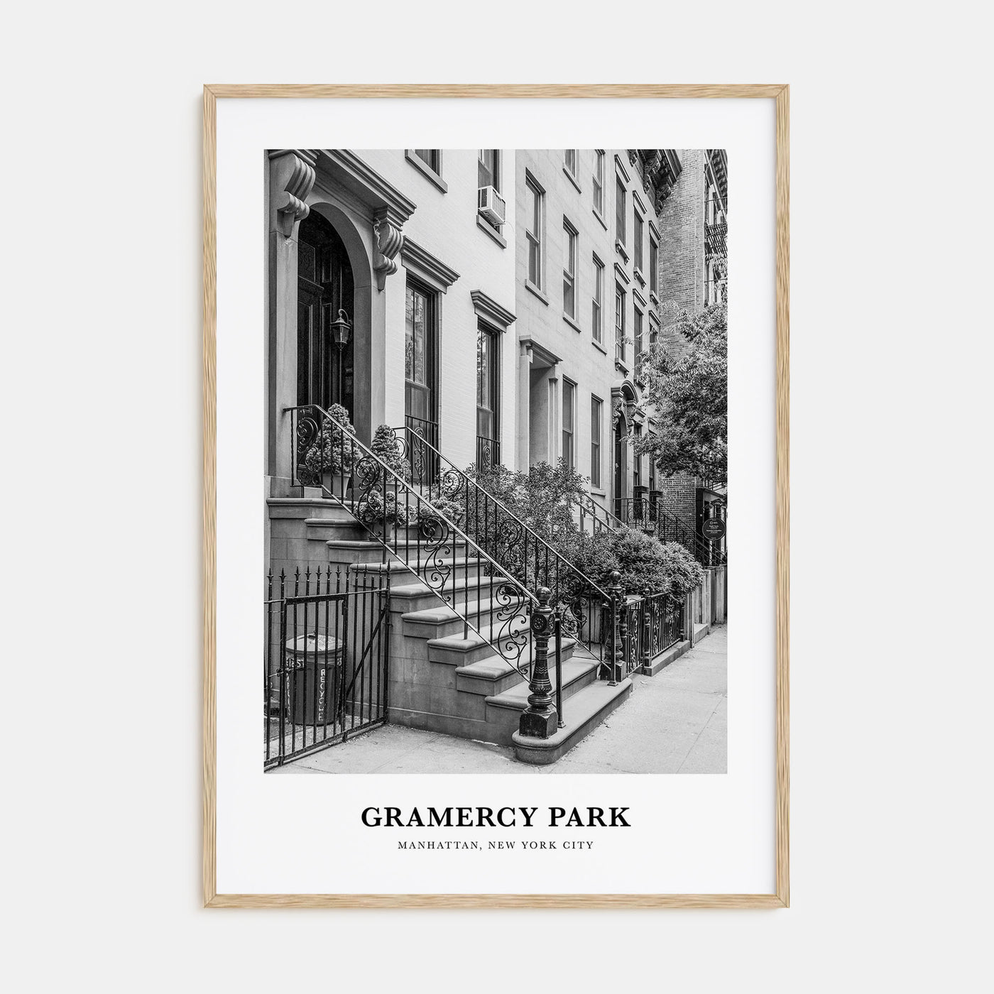 Gramercy Park Portrait B&W Poster