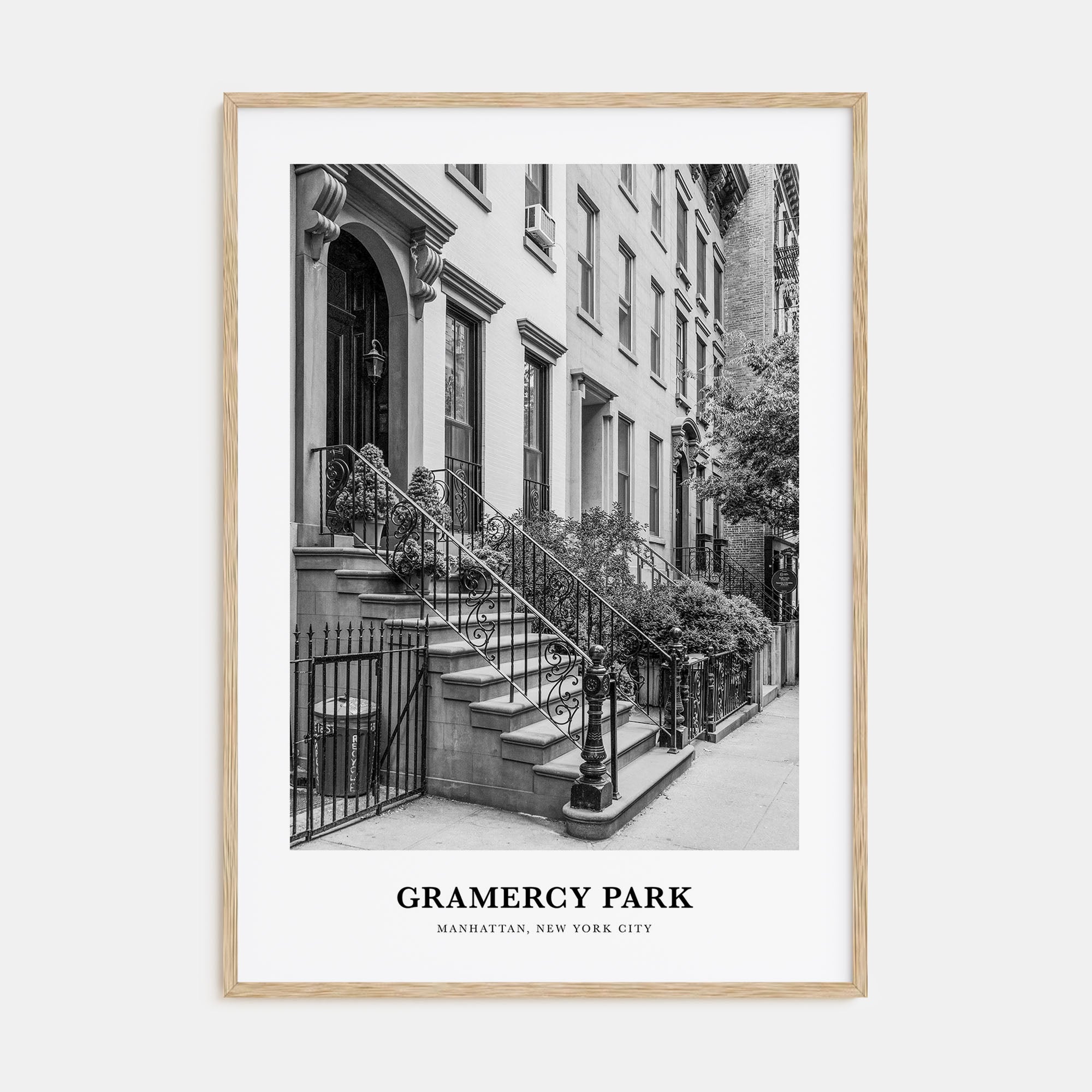 Gramercy Park Portrait B&W Poster