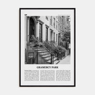 Gramercy Park Travel B&W Poster