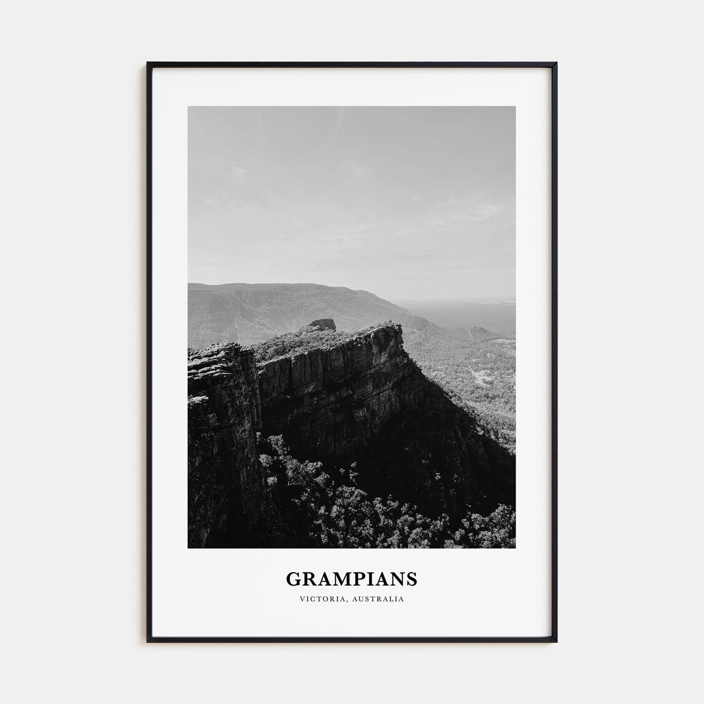 Grampians National Park Portrait B&W Poster