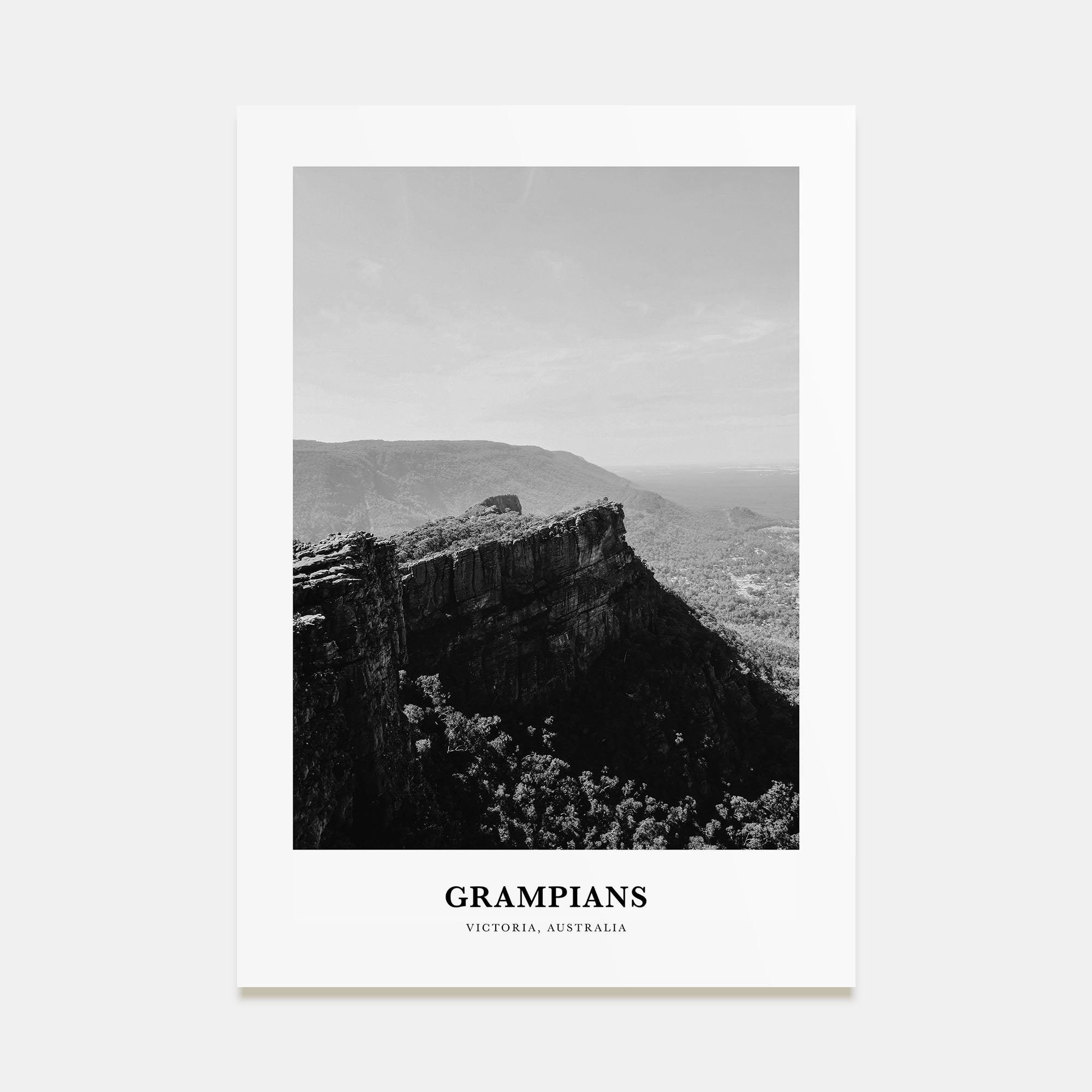 Grampians National Park Portrait B&W Poster