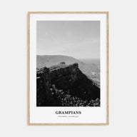 Grampians National Park Portrait B&W Poster