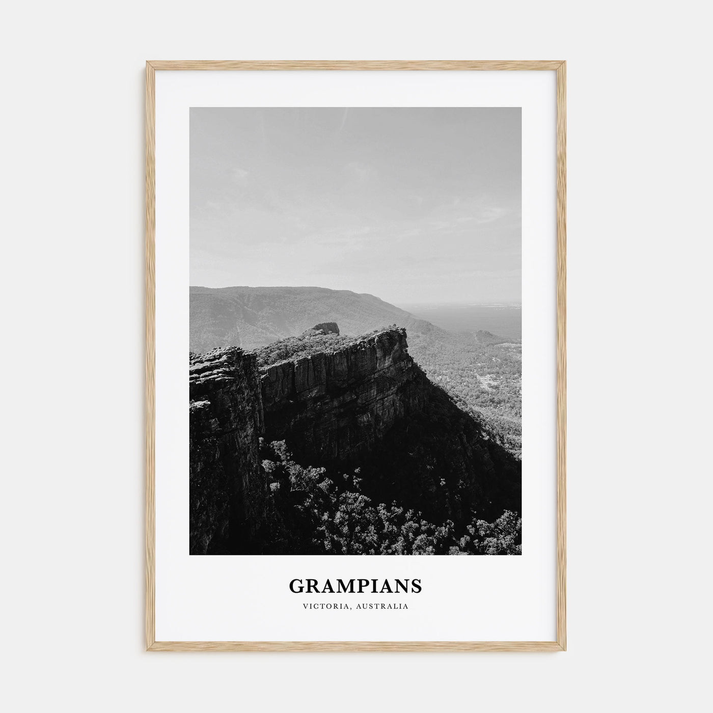 Grampians National Park Portrait B&W Poster