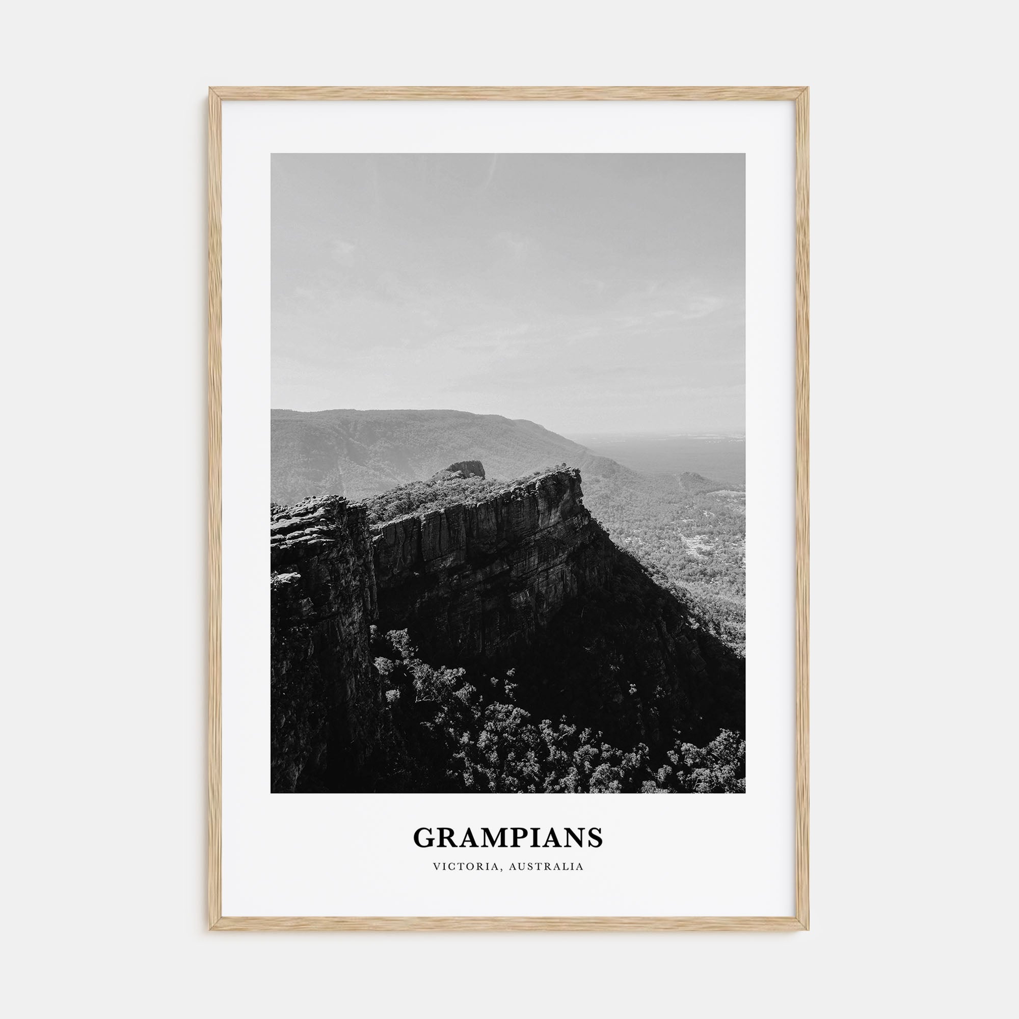 Grampians National Park Portrait B&W Poster