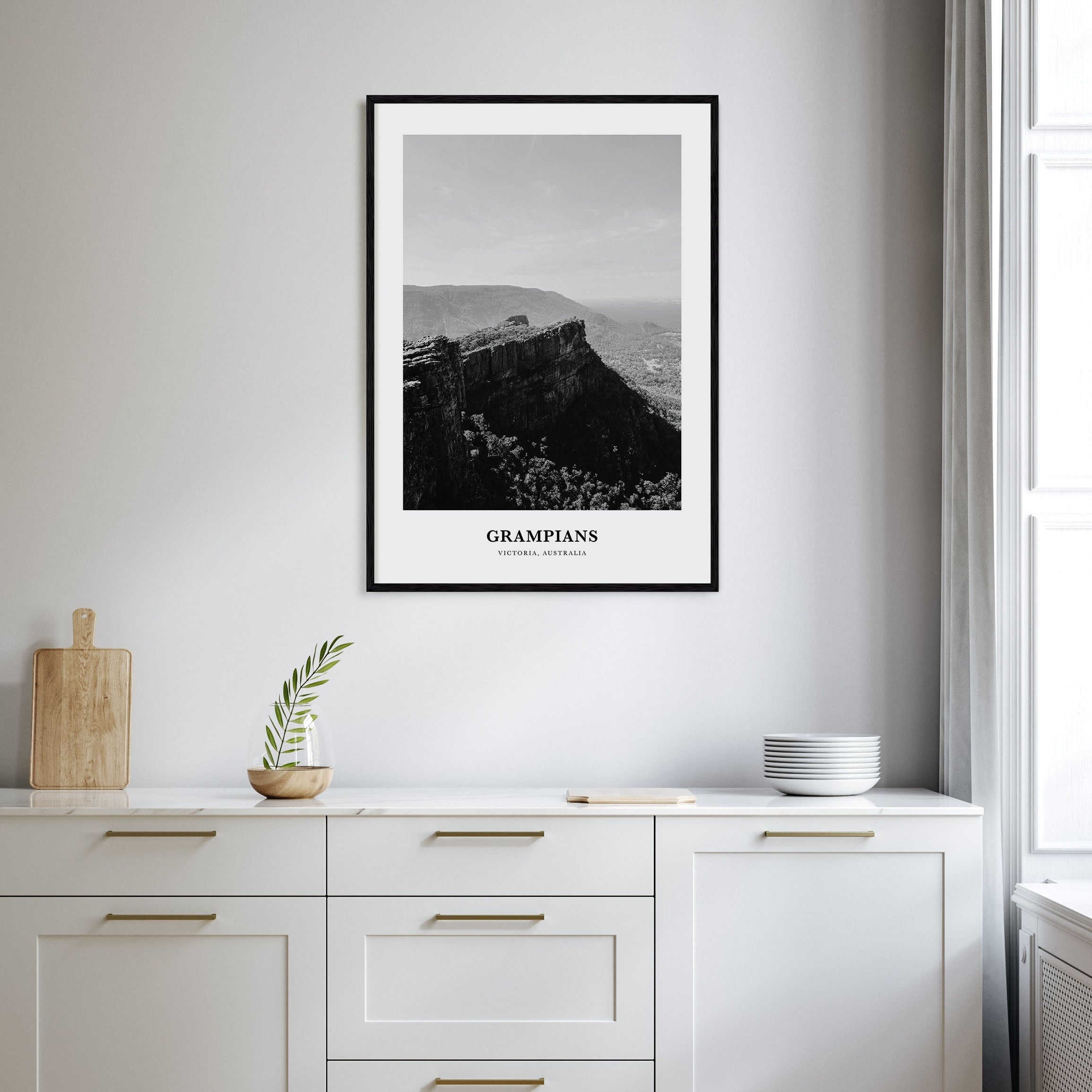 Grampians National Park Portrait B&W Poster