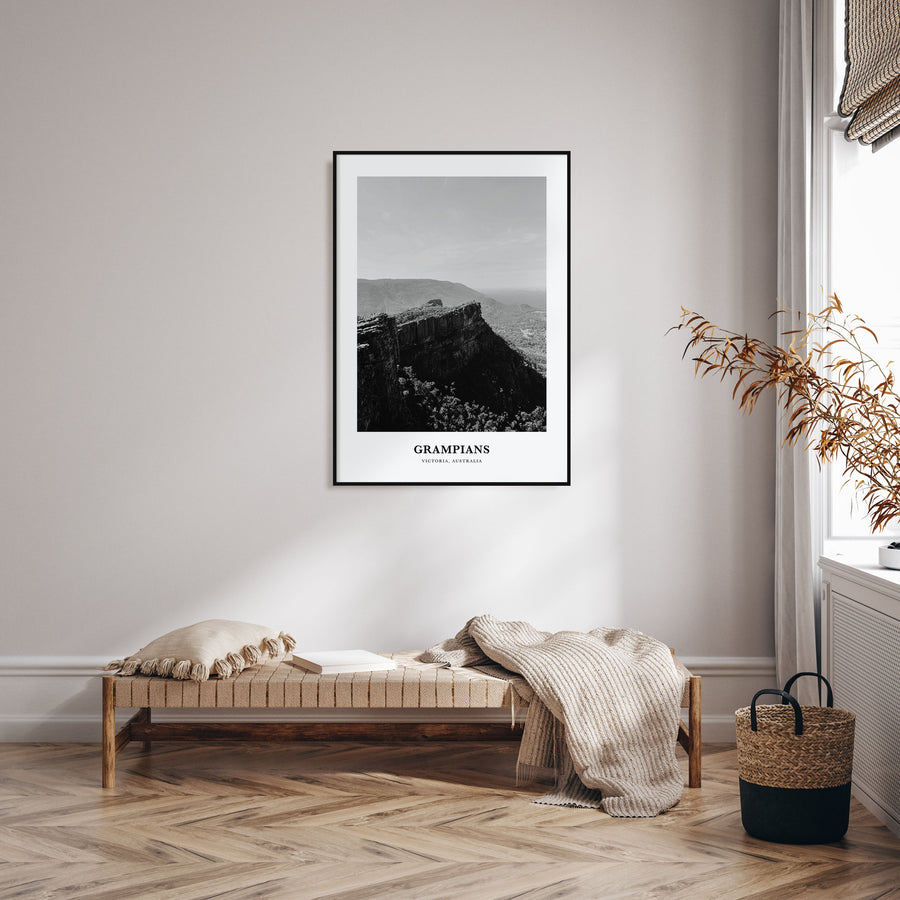 Grampians National Park Portrait B&W Poster