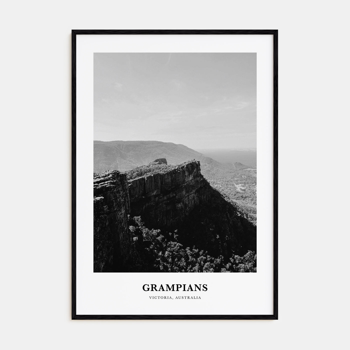Grampians National Park Portrait B&W Poster