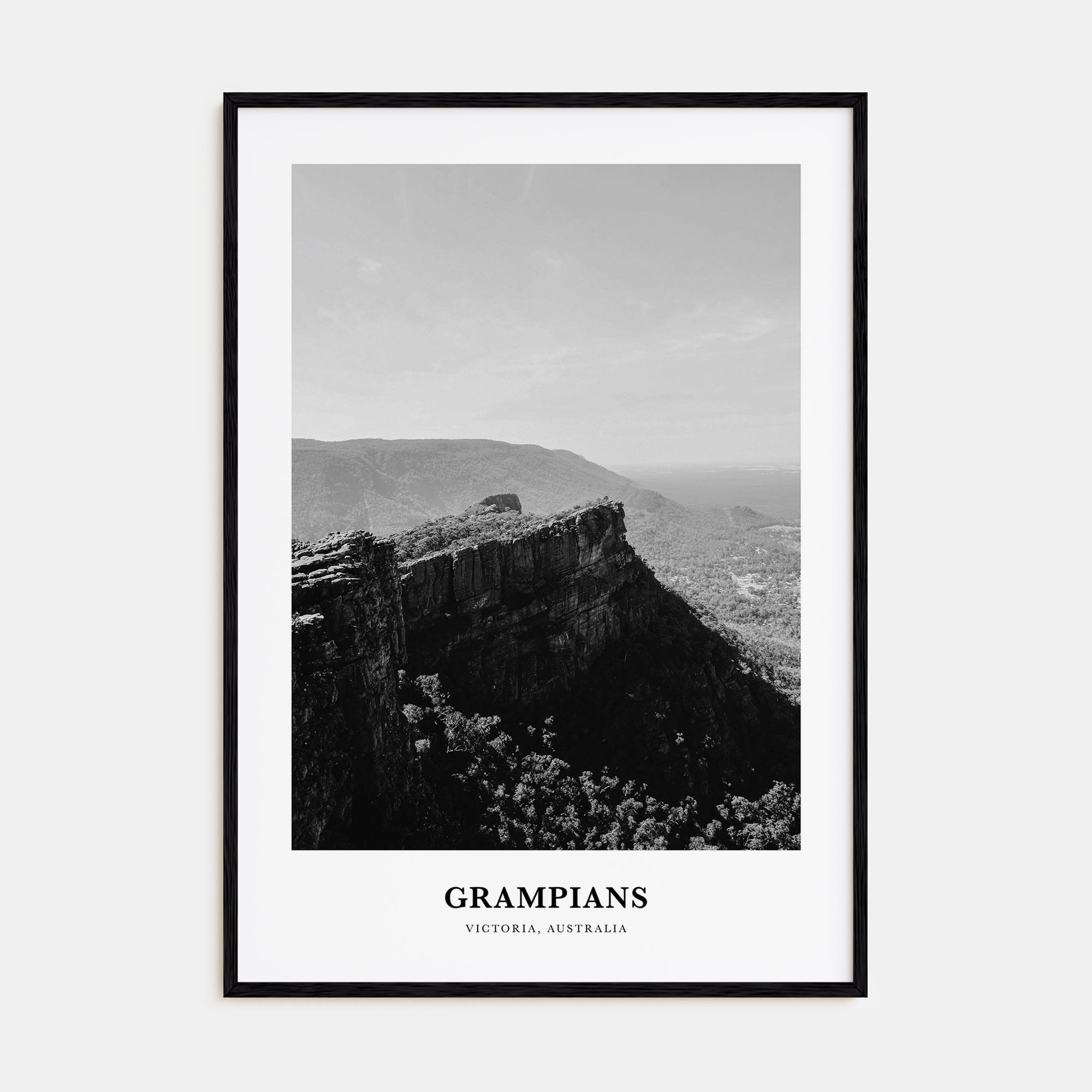Grampians National Park Portrait B&W Poster