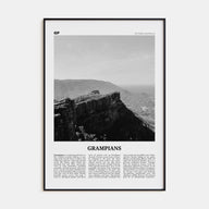 Grampians National Park Travel B&W Poster
