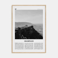 Grampians National Park Travel B&W Poster