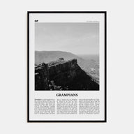Grampians National Park Travel B&W Poster