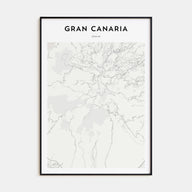 Gran Canaria Map Portrait Poster