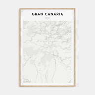 Gran Canaria Map Portrait Poster