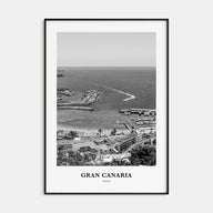 Gran Canaria Portrait B&W Poster