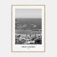 Gran Canaria Portrait B&W Poster