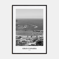 Gran Canaria Portrait B&W Poster