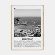 Gran Canaria Travel B&W Poster