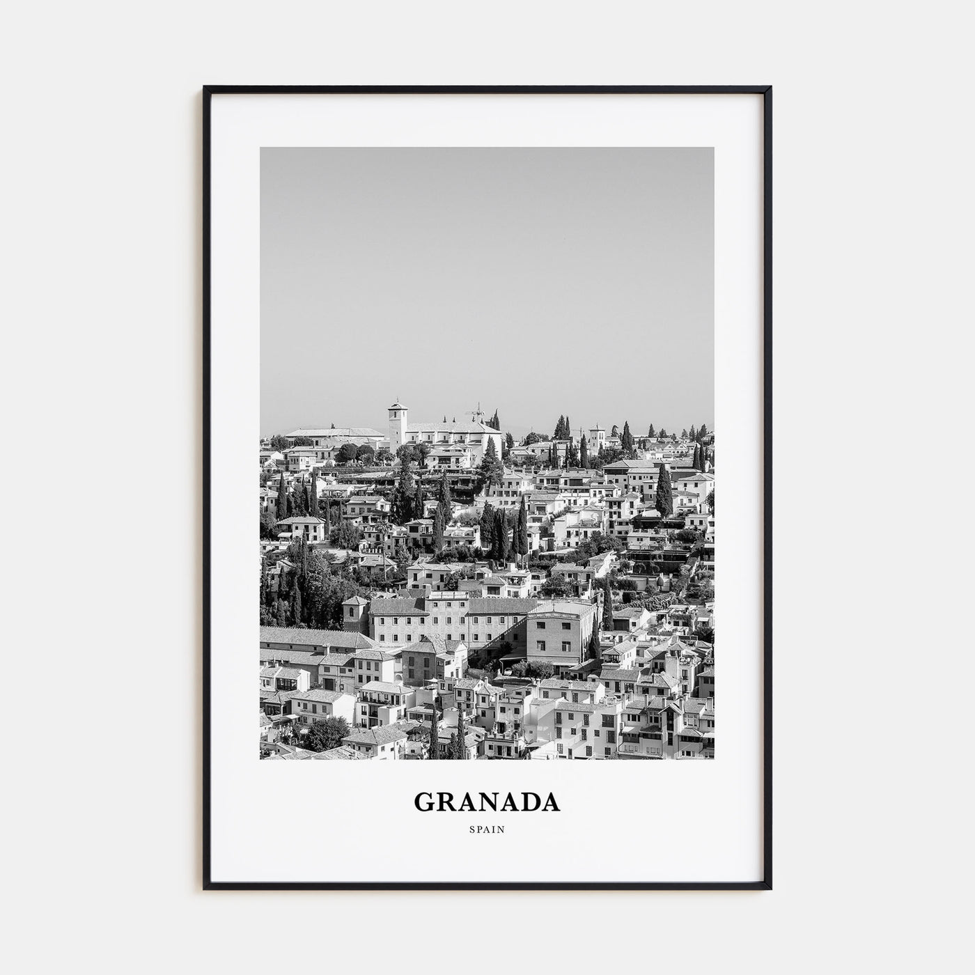 Granada Portrait B&W Poster