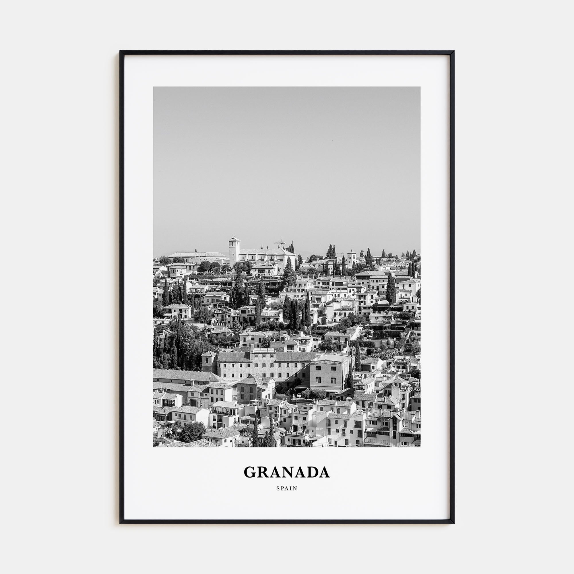 Granada Portrait B&W Poster