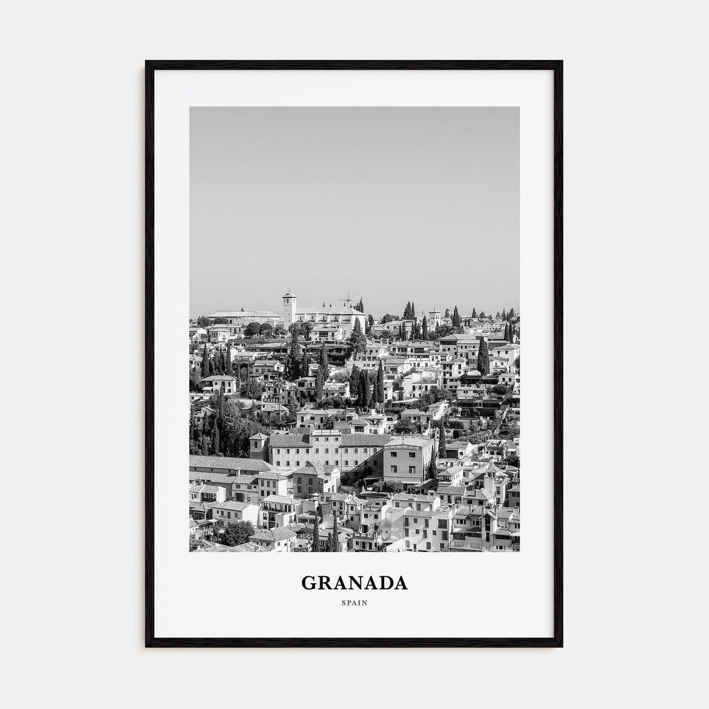 Granada Portrait B&W Poster