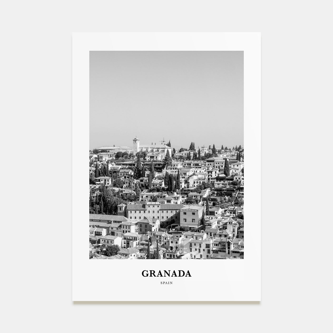 Granada Portrait B&W Poster