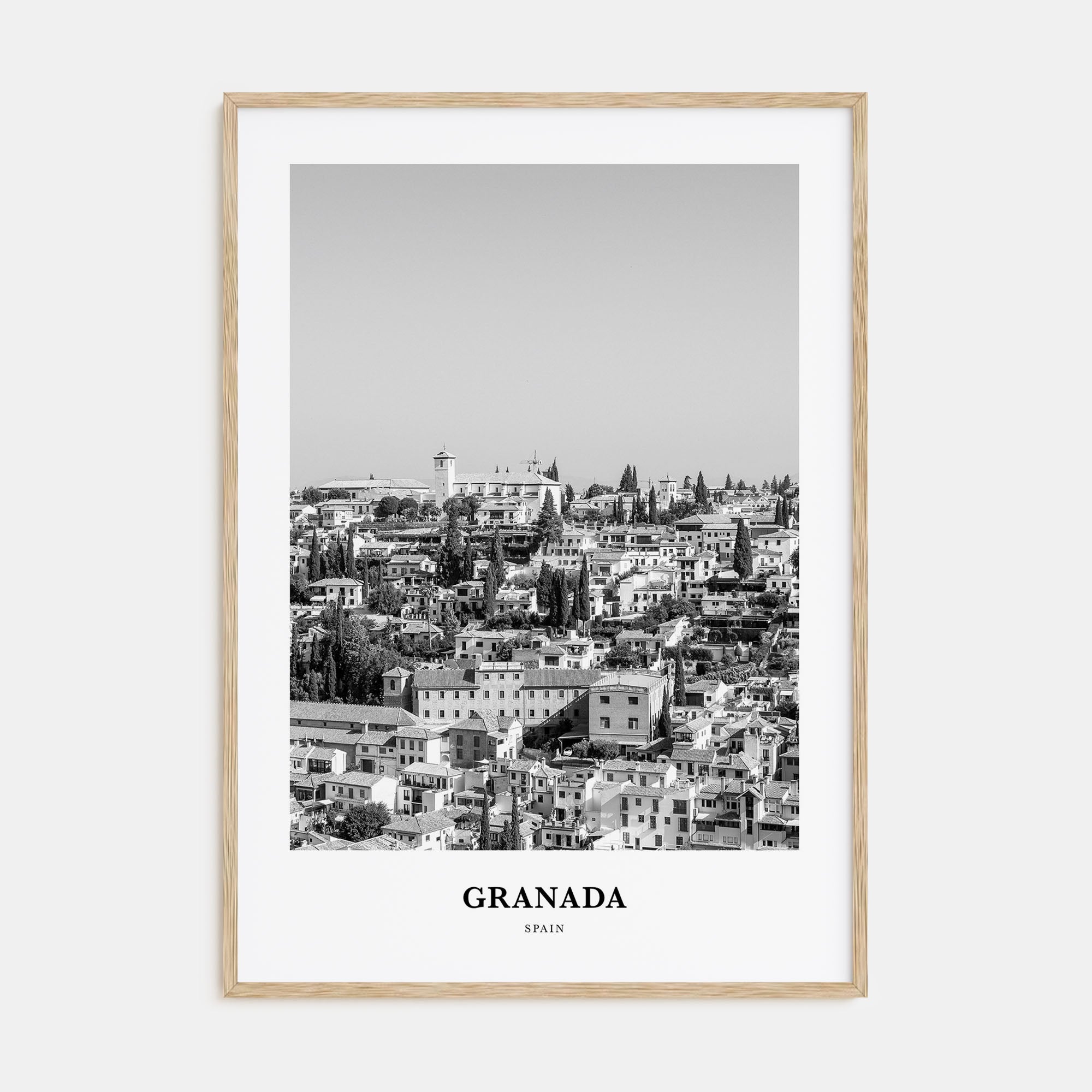 Granada Portrait B&W Poster