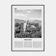 Granada Travel B&W No 2 Poster