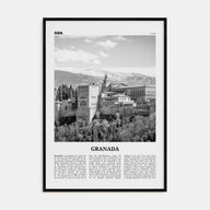 Granada Travel B&W No 2 Poster