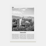 Granada Travel B&W No 2 Poster