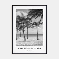 Grand Bahama Island Portrait B&W Poster