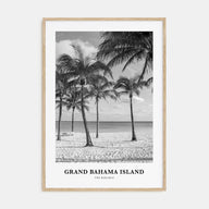 Grand Bahama Island Portrait B&W Poster