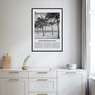 Grand Bahama Island Travel B&W Poster