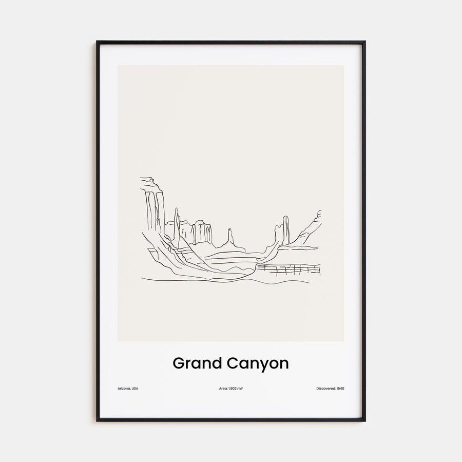Grand Canyon Drawn Poster