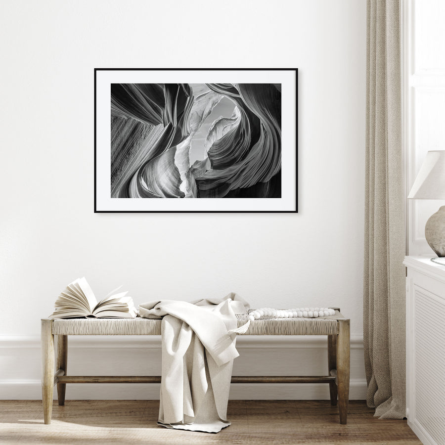 Grand Canyon Landscape B&W Poster