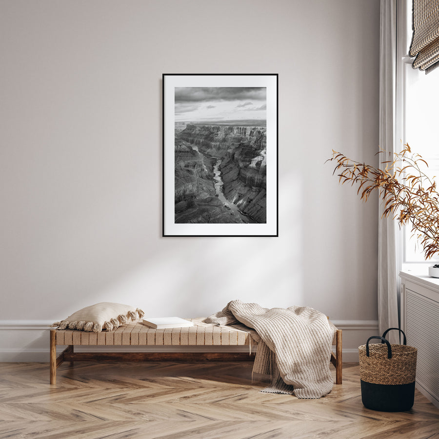 Grand Canyon Photo B&W Poster