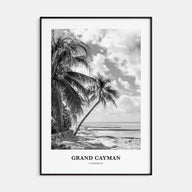 Grand Cayman Portrait B&W Poster