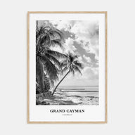 Grand Cayman Portrait B&W Poster