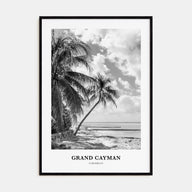 Grand Cayman Portrait B&W Poster