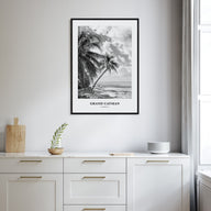 Grand Cayman Portrait B&W Poster