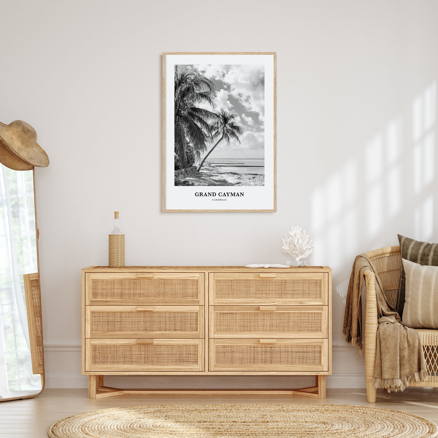 Grand Cayman Portrait B&W Poster