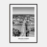 Grand Forks Portrait B&W Poster