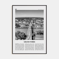 Grand Forks Travel B&W Poster