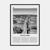 Grand Forks Travel B&W Poster