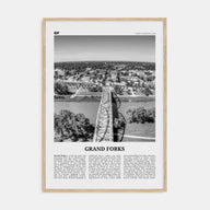Grand Forks Travel B&W Poster