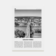 Grand Forks Travel B&W Poster