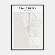 Grand Haven Map Portrait Poster