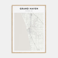 Grand Haven Map Portrait Poster