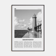 Grand Haven Travel B&W Poster
