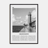 Grand Haven Travel B&W Poster
